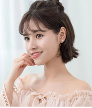 Load image into Gallery viewer, pendientes de aro de Plata de Ley 925 auténtica para mujer, abalorio de flor Simple