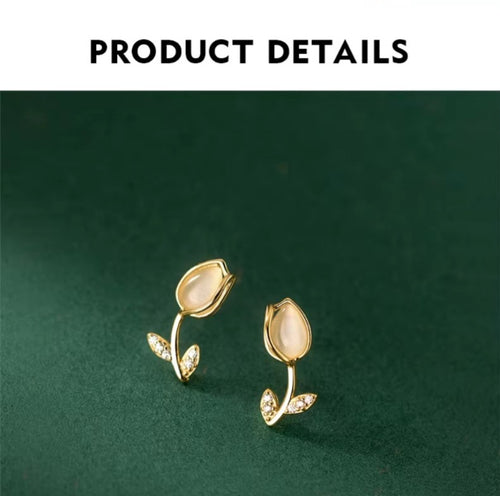 pendientes de plata de ley 925 auténtica para mujer, aretes con forma de flor rosa