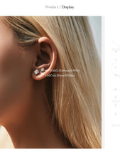 Load image into Gallery viewer, pendientes de plata de ley 925 de moissanita para mujer