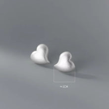 Load image into Gallery viewer, pendientes de plata de ley 925 con acabado esmerilado para mujer
