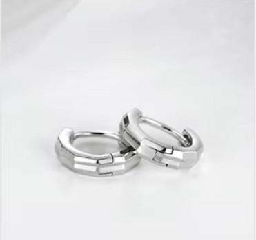 pendientes de aro de plata de ley 100% 925 auténtica para mujer, aretes estereoscópicos