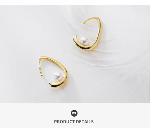 pendientes de plata de ley 925 con forma de gota de agua para mujer