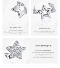 Load image into Gallery viewer, pendientes de plata de primera ley y circón para mujer