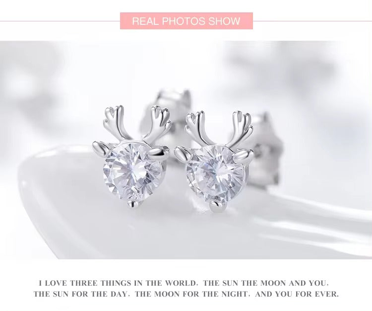 pendientes de tuerca de ciervo Milu para mujer