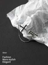 Load image into Gallery viewer, pendientes de plata de ley 100% 925 para mujer y niña, joyería de esmalte negro