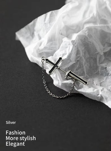 pendientes de plata de ley 100% 925 para mujer y niña, joyería de esmalte negro