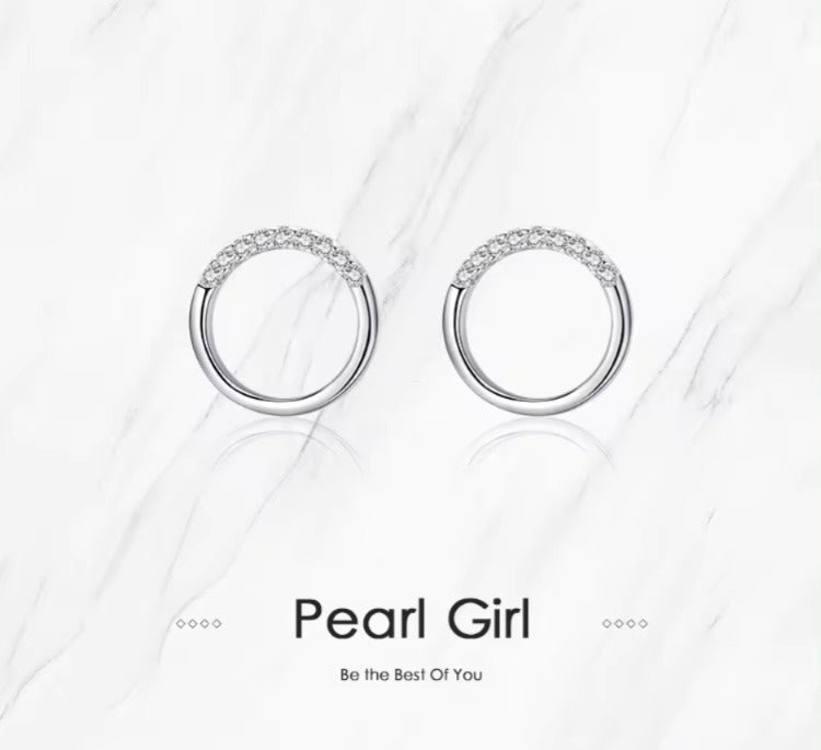 pendientes de tuerca redondos geométricos minimalistas para mujer