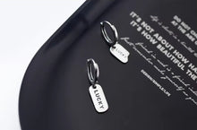 Load image into Gallery viewer, pendientes de aro de Plata de Ley 925 auténtica para mujer