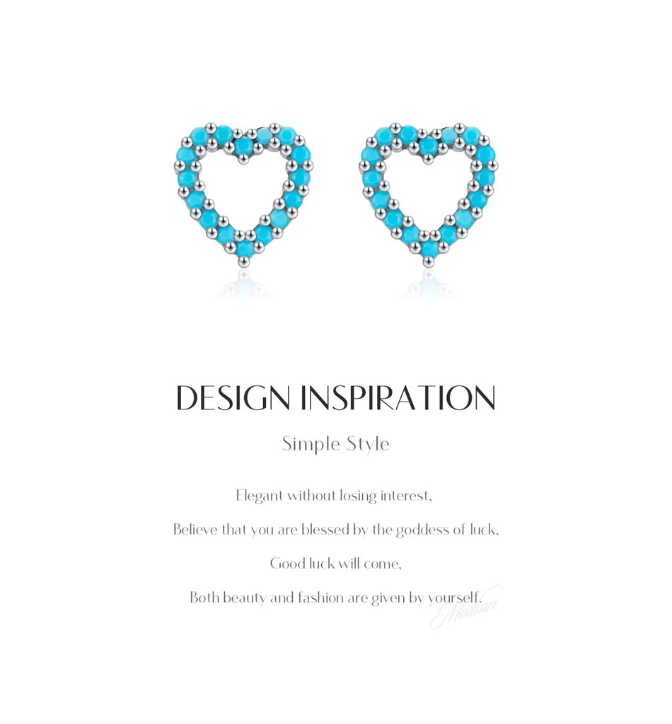 pendientes sencillos de Plata de Ley 925 para mujer