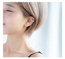 Load image into Gallery viewer, pendientes minimalistas de Plata de Ley 925 para mujer y niña, aretes redondos de Clip