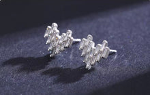 Load image into Gallery viewer, pendientes de plata de ley 925 con forma de corazón para mujer