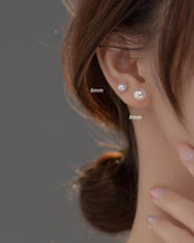 Load image into Gallery viewer, pendientes de plata de ley 925 con perlas de concha arcoíris para mujer