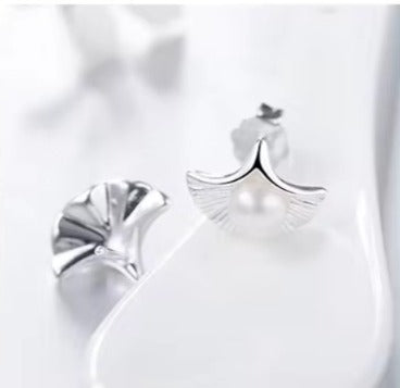 pendientes de plata de ley 925 con perlas naturales de agua dulce para mujer