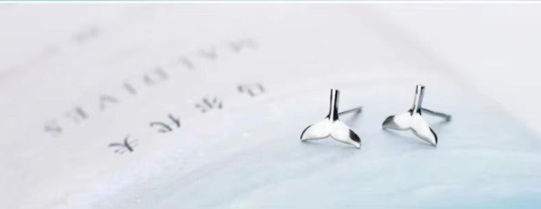 pendientes de tuerca de cola de sirena para mujer