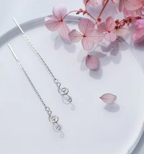 pendientes de gota largos clásicos para mujer