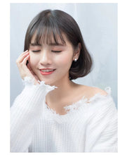 Cargar imagen en el visor de la galería, pendientes pequeños de Plata de Ley 925 para mujer, joyería de diseño redondo Simple