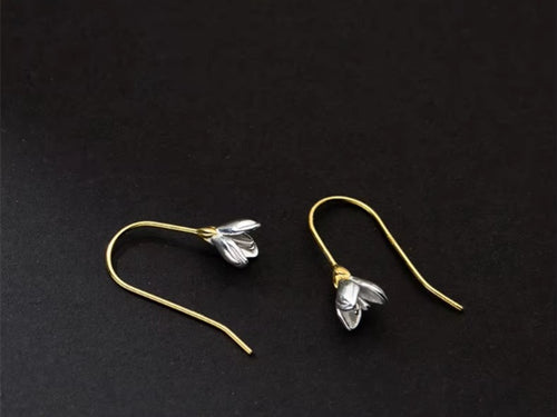 pendientes minimalistas de empalme para mujer