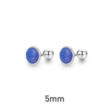 Load image into Gallery viewer, pendientes de plata de ley 925 con Ópalo para mujeres