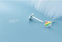 Cargar imagen en el visor de la galería, Pin de Plata de Ley 925 con forma de gato para mujer, alfiler para las orejas