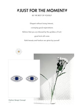 Cargar imagen en el visor de la galería, pendientes pequeños y bonitos de Plata de Ley 925 para mujer y niña