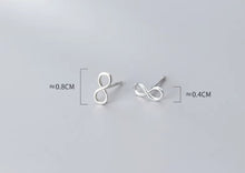 Load image into Gallery viewer, pendientes de plata de ley 925 con forma de corazón para mujer