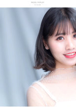 Cargar imagen en el visor de la galería, pendientes de tuerca con Forma de cara de gato para mujer y niña, joyería Coreana