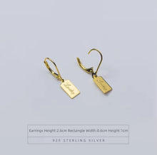 Load image into Gallery viewer, pendientes colgantes de plata esterlina 925 para mujer