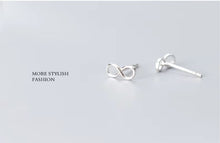 Load image into Gallery viewer, pendientes de plata de ley 925 con forma de corazón para mujer