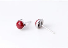 Load image into Gallery viewer, pendientes de plata de ley 100% de alta calidad para mujer