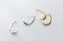 Load image into Gallery viewer, pendientes de plata de ley 925 con forma de gota de agua para mujer