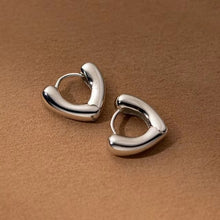 Load image into Gallery viewer, pendientes de aro de Plata de Ley 925 para mujer