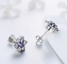 Load image into Gallery viewer, pendientes de plata esterlina 100% 925 para mujer