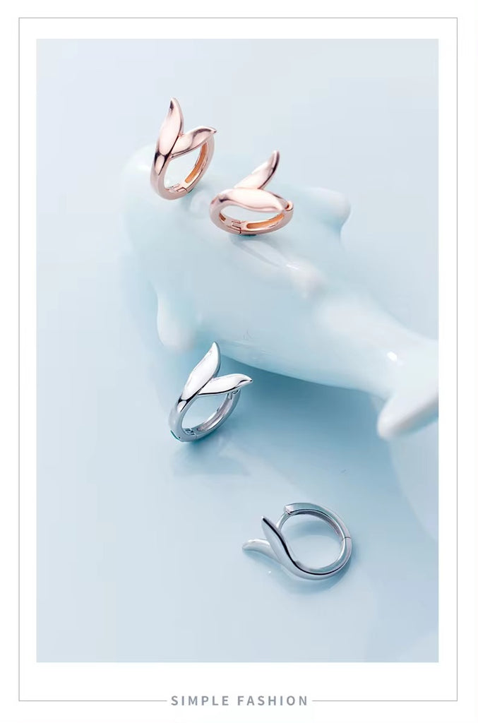 Venta caliente elegante Fox Tail Hoop pendientes para mujeres