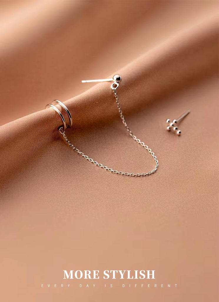 pendientes de plata de ley 925 con borlas largas para mujer y niña, aretes con pasador