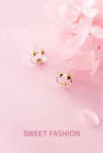 Load image into Gallery viewer, pendientes de plata de primera ley con forma de cerdo para mujer