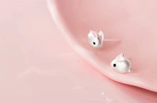 Load image into Gallery viewer, pendientes de plata de ley 925 con forma de ratón para mujer