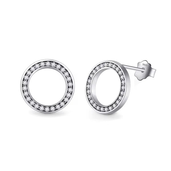 Pendientes de plata de ley 2021 para mujer