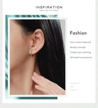 Cargar imagen en el visor de la galería, pendientes de tuerca de plata de ley 100% para mujer