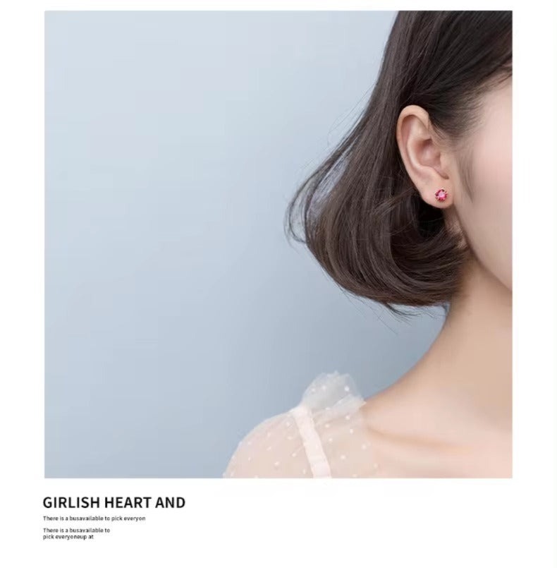 pendientes de plata de ley 100% 925 para mujer, aretes de gato de alta calidad