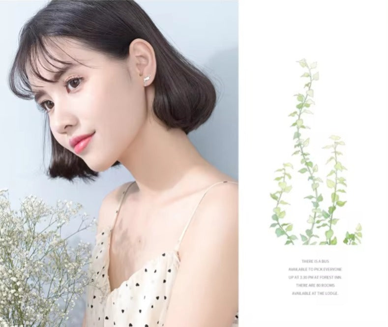 pendientes de plata de ley 100% con forma de gato