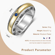 Cargar imagen en el visor de la galería, Anillos giratorios de Color plateado y dorado para mujer