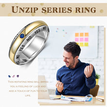 Cargar imagen en el visor de la galería, Anillos giratorios de Color plateado y dorado para mujer
