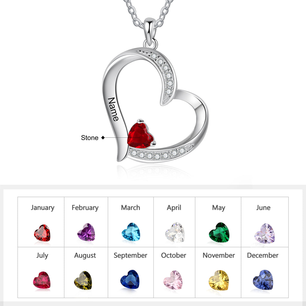 Colgante de corazón con nombre personalizado para madre e hijo Laila joyas