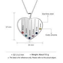 Load image into Gallery viewer, Collar de corazón personalizado para mujer Laila joyas