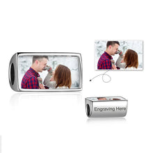 Load image into Gallery viewer, Cuentas con foto personalizadas para mujer, abalorios grabados, aptos para pulsera, collares, accesorios de fabricación de joyas (JewelOra AS101989)
