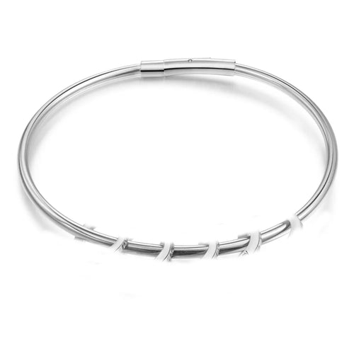 JewelOra-Pulseras y brazaletes personalizados, compatibles con cuentas de oro/acero/oro rosa, joyería personalizada de acero inoxidable