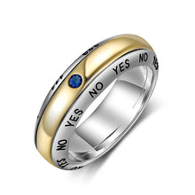 Cargar imagen en el visor de la galería, Anillos giratorios de Color plateado y dorado para mujer