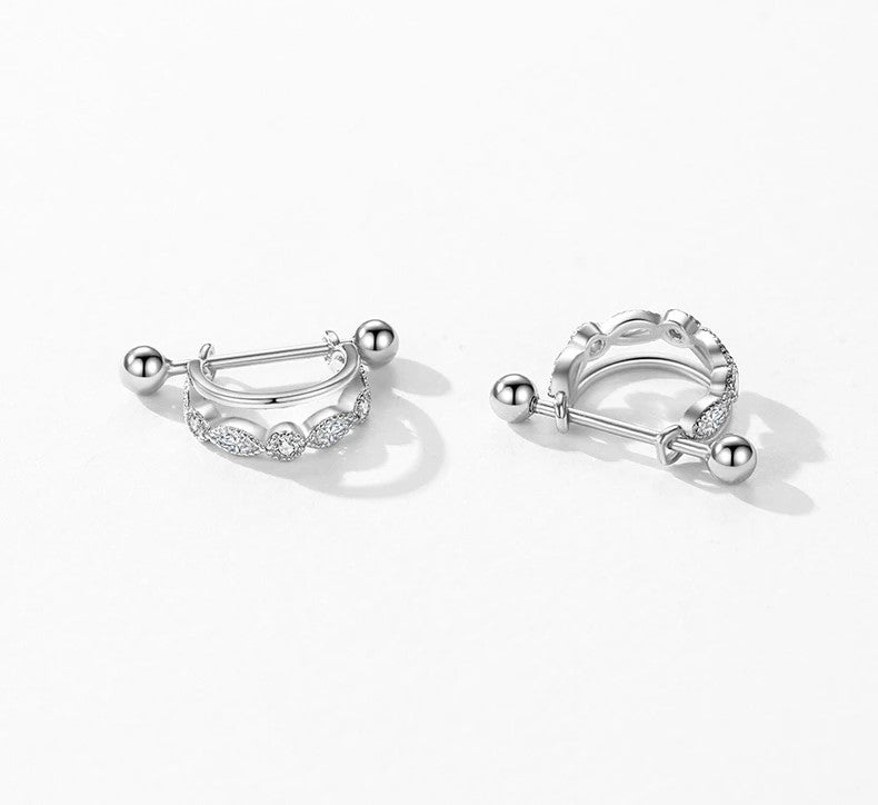 pendientes de aro de Plata de Ley 925 auténtica para mujer y niña