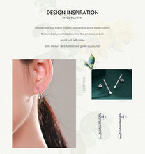 Load image into Gallery viewer, pendientes de plata de ley 925 auténtica para mujer