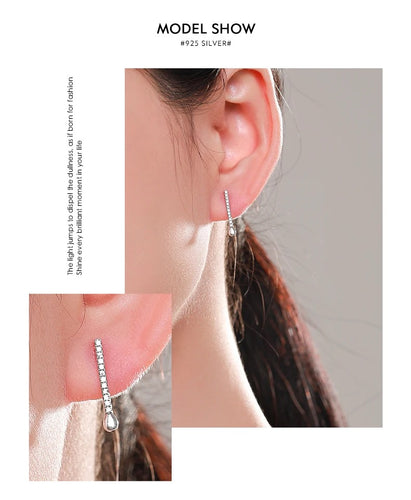 pendientes de plata de ley 925 auténtica para mujer